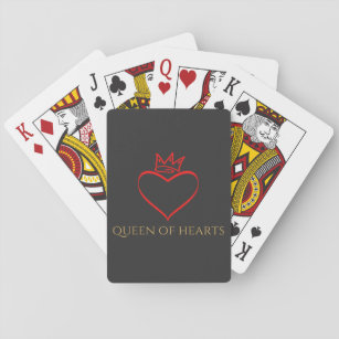 Queen Of Hearts Gambling Poker Card Player