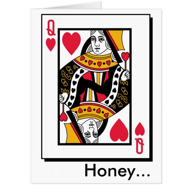 Queen of Hearts Giant Valentine's Day Card (Front)