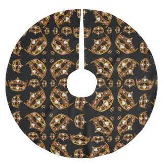 Queen of Hearts Gold Crown Tiara black tree skirt