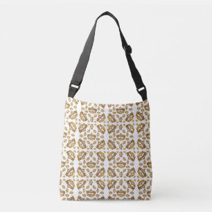 Queen of Hearts Gold Crowns Tiaras cross bag