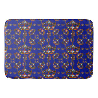 Queen of Hearts Gold Crowns tiaras iris bath mat