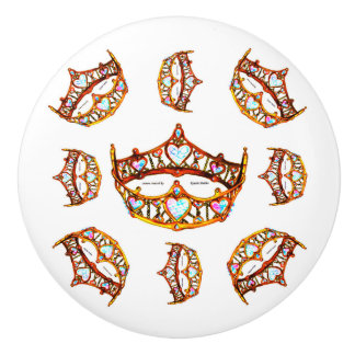 Queen of Hearts Gold Crowns Tiaras knob