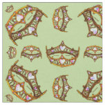 Queen of Hearts Gold Crowns Tiaras mint fabric