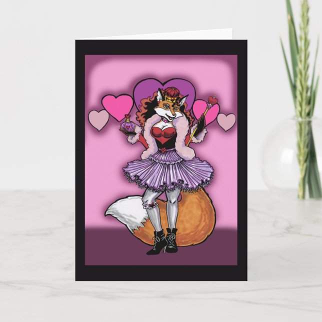 Queen of Hearts Greeting Card (Front)