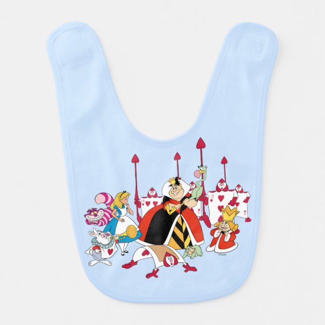 Queen of Hearts | Holding Court Baby Bib (Front)