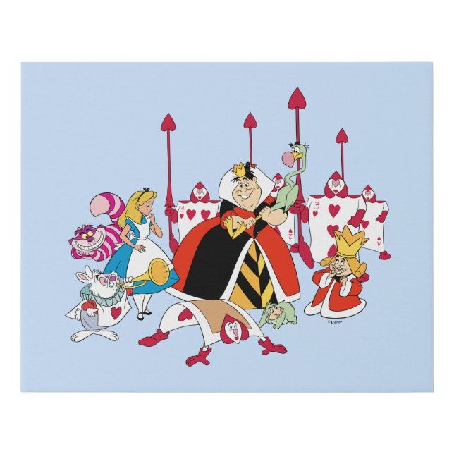 Queen of Hearts | Holding Court Faux Canvas Print (Front)