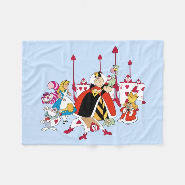 Queen of Hearts | Holding Court Fleece Blanket (Front (Horizontal))