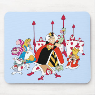 Queen of Hearts Holding Court Mouse Pad