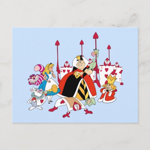 Queen of Hearts  Holding Court Postcard