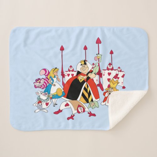 Queen of Hearts  Holding Court Sherpa Blanket