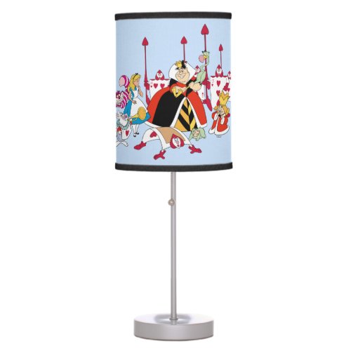 Queen of Hearts  Holding Court Table Lamp