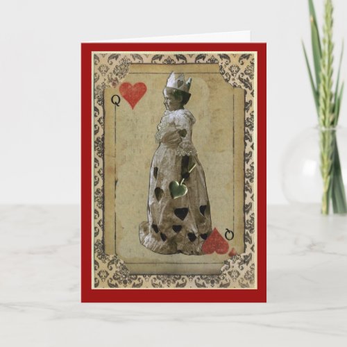 Queen of Hearts Holiday Card