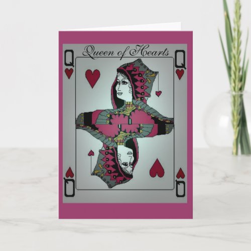 Queen of Hearts Holiday Card