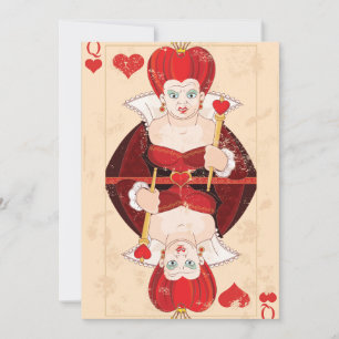 Queen Of Hearts Invitations