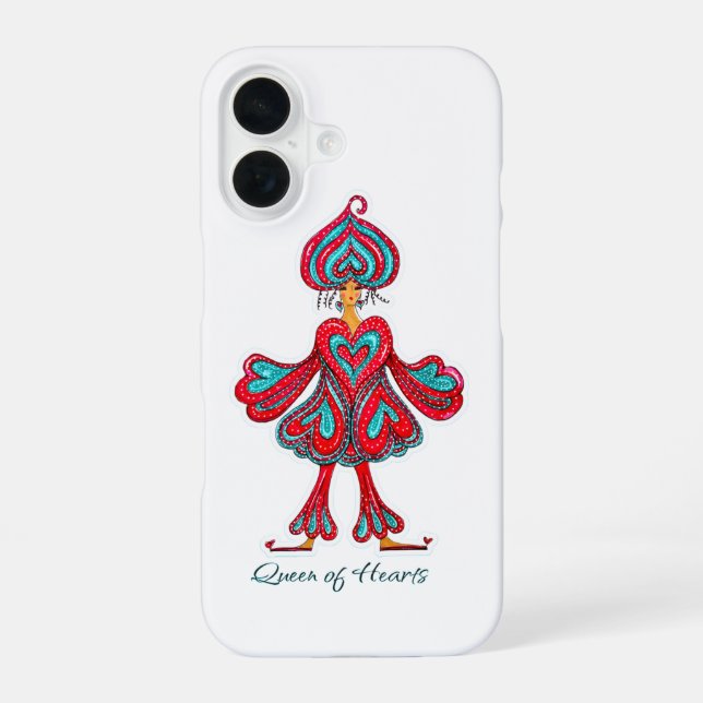 Queen of Hearts  iPhone Case (Back)