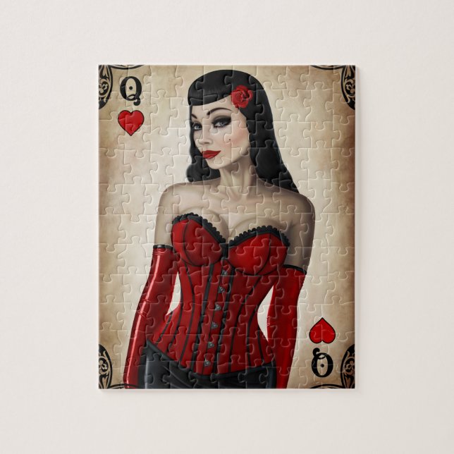 Queen of Hearts Jigsaw Puzzle (Vertical)