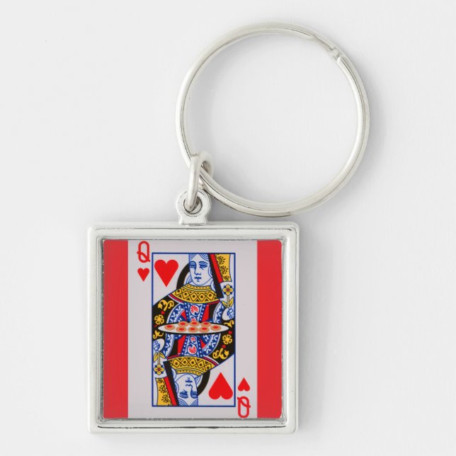 Queen of Hearts  Keychain (Front)