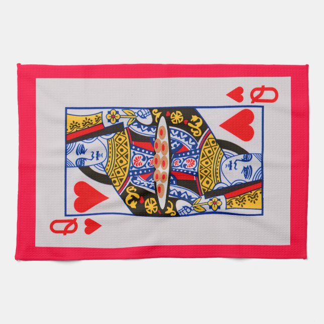 Queen of Hearts Kitchen Towel (Horizontal)