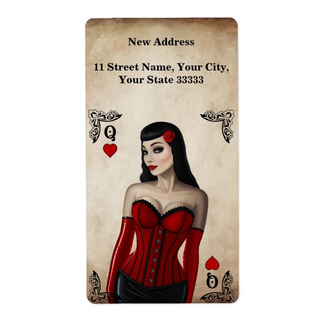 Queen of Hearts Label (Front)