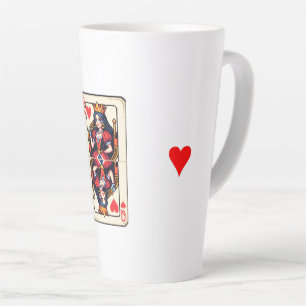 Queen of Hearts Latte Mug