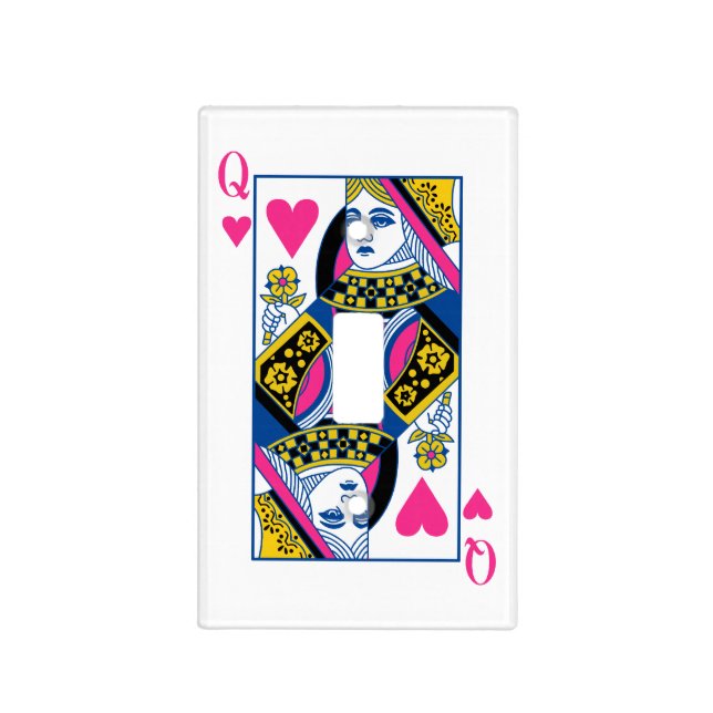 Queen of Hearts Light Switch Cover (Front)
