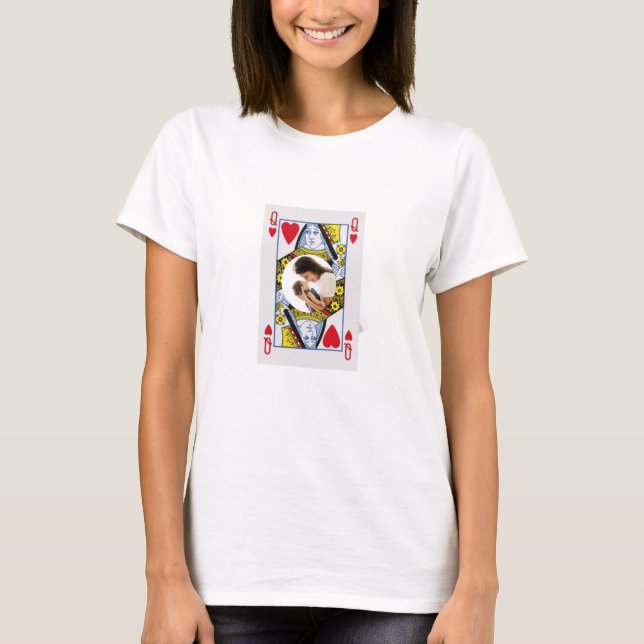 Queen of Hearts Mom Shirt - Mothers Day Lady Tee (Front)
