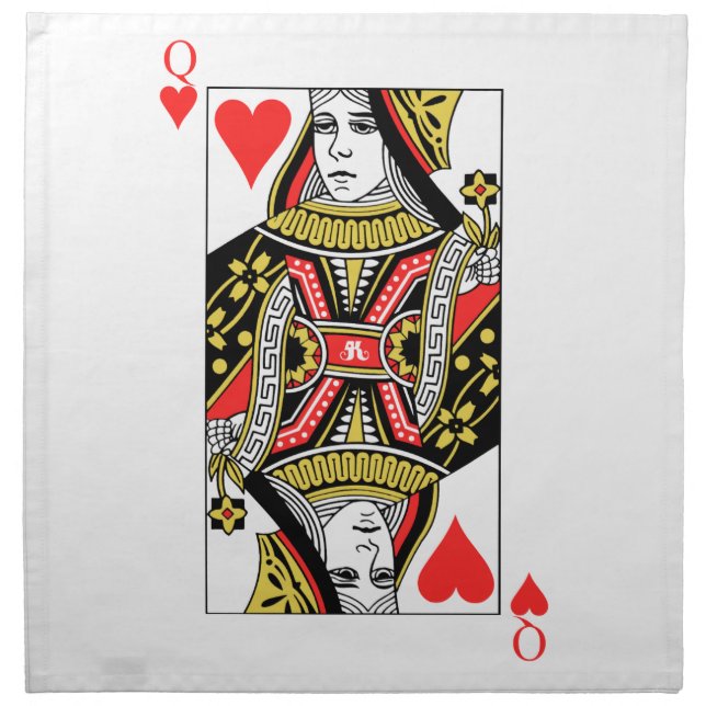 Queen of Hearts Napkin (Front)