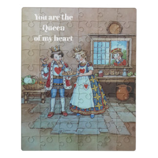 Queen of Hearts Nursery rhyme Illustration Jigsaw Puzzle