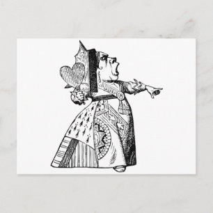 Queen of Hearts - Off with her head! Postcard