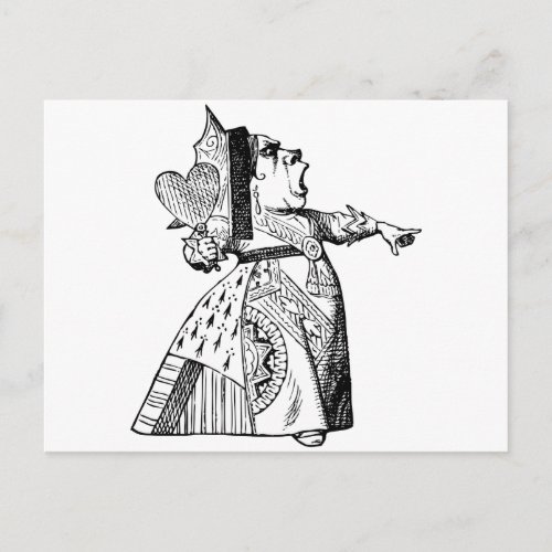 Queen of Hearts _ Off with her head Postcard