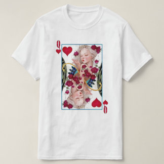 Queen of Hearts Oversized Graphic, Playing Cards T-Shirt