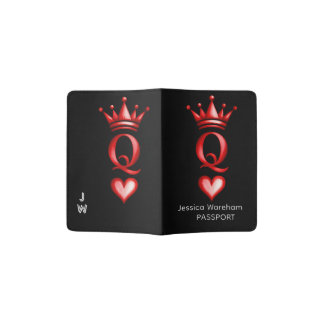 Queen of Hearts Passport Holder