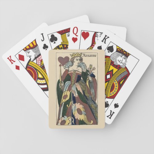 Queen of hearts personalize Bicycle Playing Cards