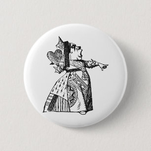 Queen of Hearts Pinback Button