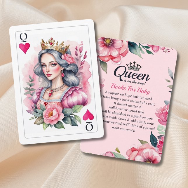 Queen Of Hearts Playing Card Pink Books For Baby (Creator Uploaded)
