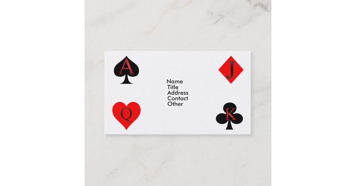 Queen Of Hearts Playing Cards Zazzle Com