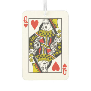 Queen of Hearts Playing Cards Air Freshener