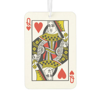 Queen of Hearts Playing Cards Air Freshener