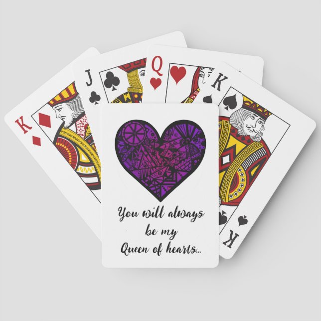 Queen of Hearts Poker Cards (Back)