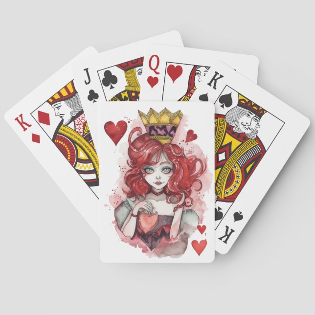 ❤️ Queen of Hearts ❤️ Poker Cards (Back)