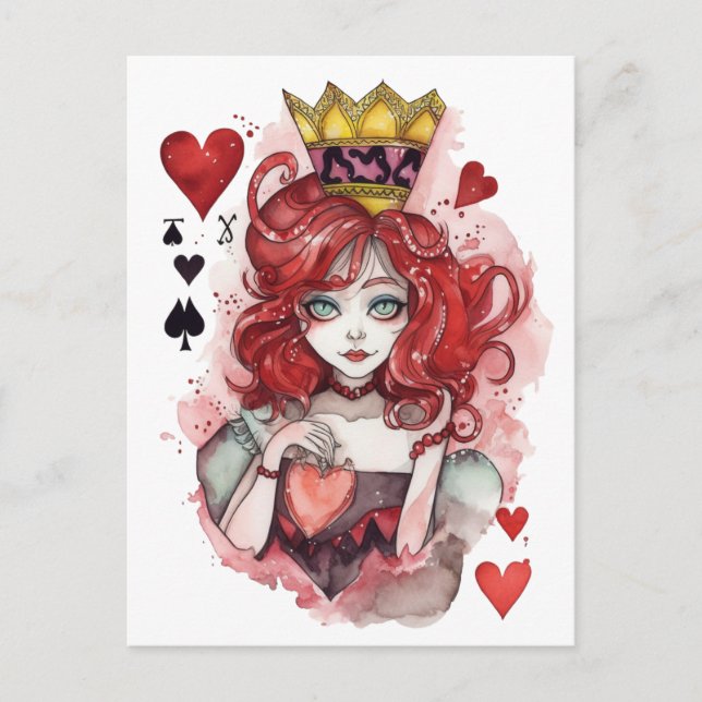 ❤️ Queen of Hearts ❤️ Postcard (Front)