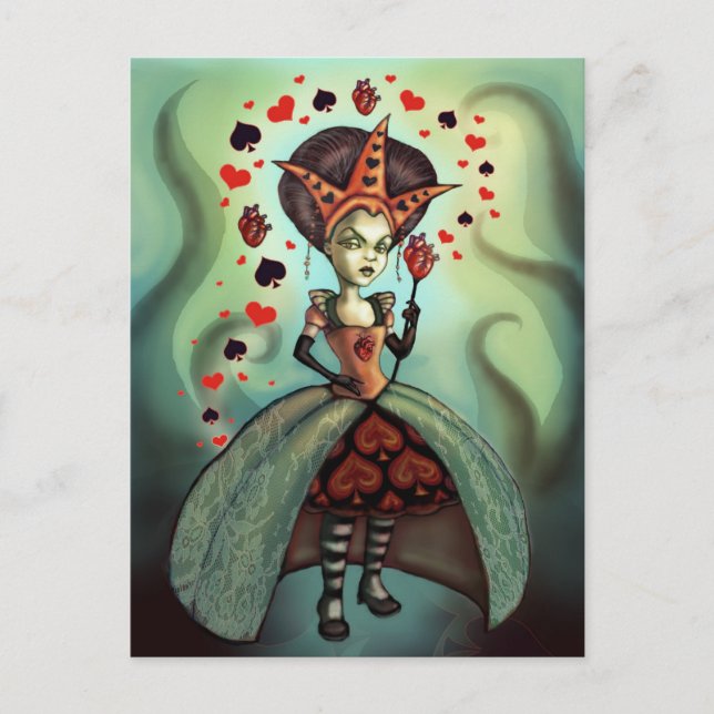 Queen of Hearts Postcard (Front)