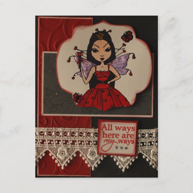 Queen of Hearts Postcard (Front)