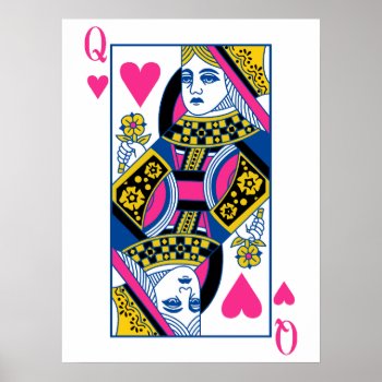 Queen Of Hearts Poster by SimplyBoutiques at Zazzle