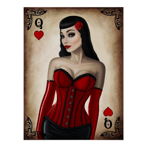 Queen of Hearts Poster