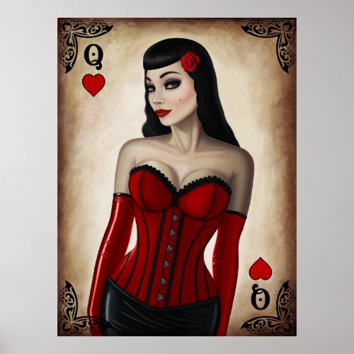 Queen of Hearts Poster