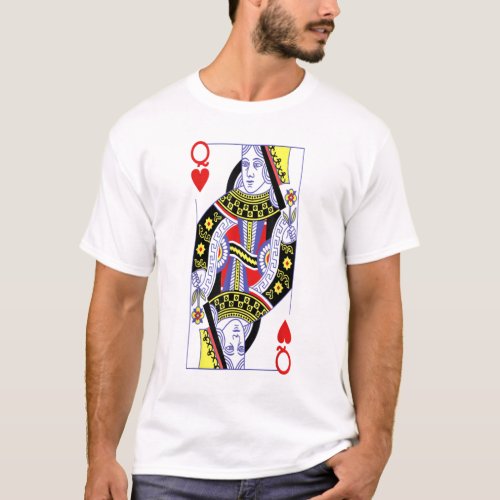 Queen Of Hearts Royal Flush Costume Halloween Play T_Shirt