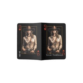 Queen of Hearts Sassy Cowgirl style Passport Holder