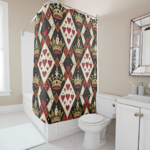 Queen of Hearts Shower Curtain