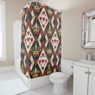 Queen of Hearts Shower Curtain